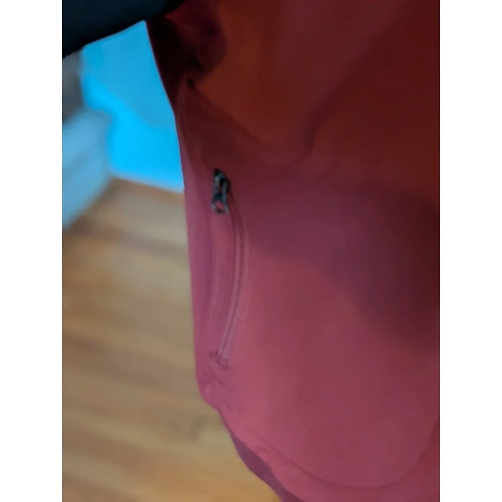 The North Face Tekware Hybrid Full Zip Hoodie Jacket Men's Size Medium Burgundy